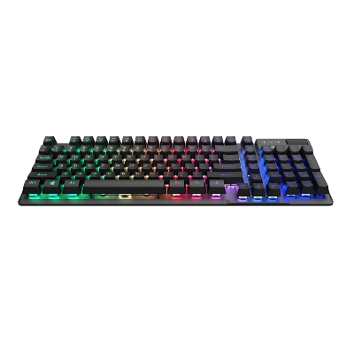 Picture of Rapoo V50S-98 Backlit Gaming Keyboard -  19-key conflict-free design for smooth gaming - Switchable arrow keys and WASD for flexible control - Dedicated volume wheel and Fn multimedia hotkeys - Spill-resistant with adjustable backlight and Windows lock