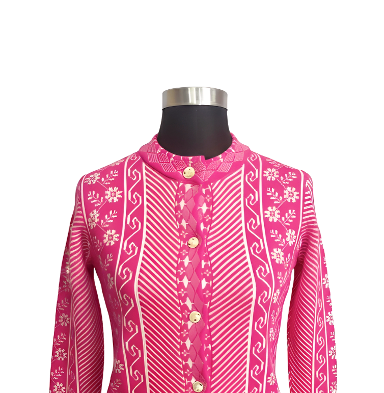 Picture of premium quality free size short cardigan Button-Down Knit Sweater For ladies