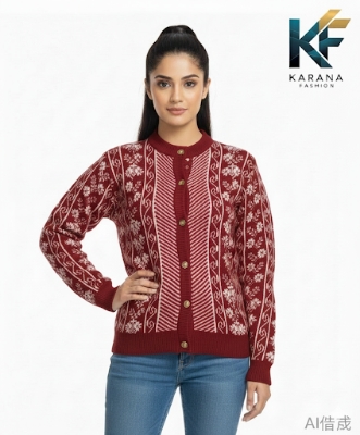 Picture of premium quality free size short cardigan Button-Down Knit Sweater For ladies