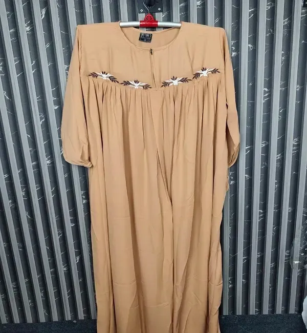 Picture of premium quality Dubai cherry fabric embroidery work Borka without hijab