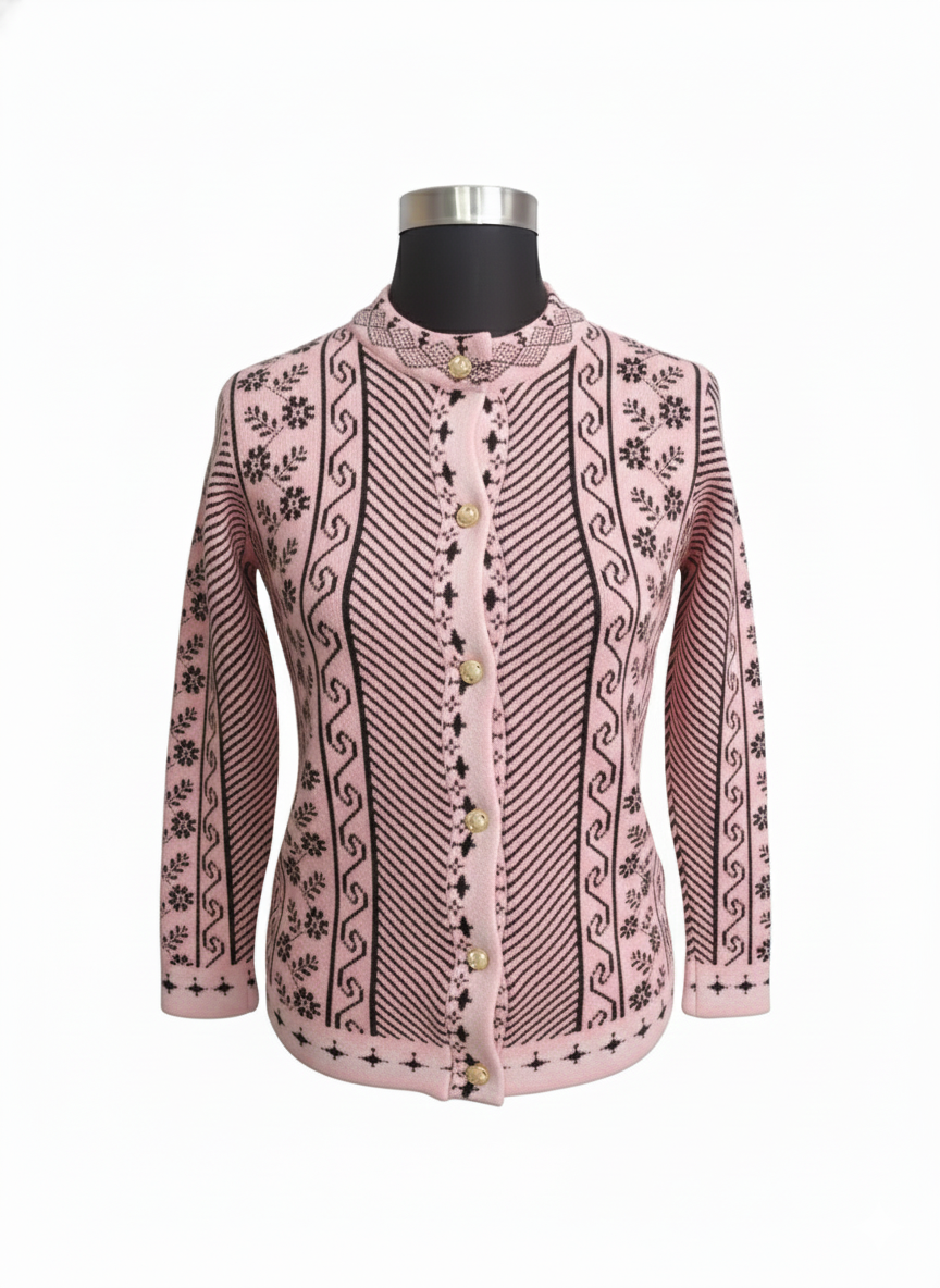 Picture of premium quality free size short cardigan Button-Down Knit Sweater For ladies