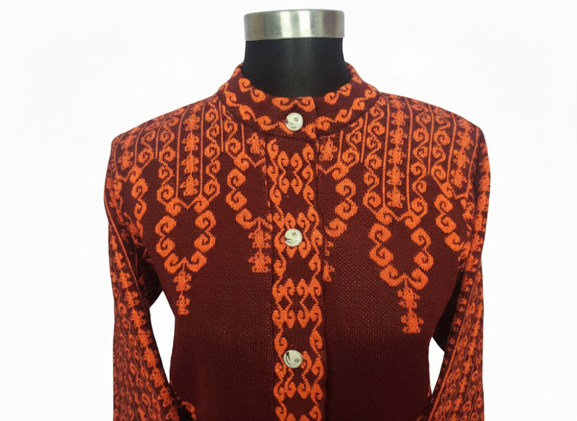 Picture of premium quality free size short cardigan Button-Down Knit Sweater For ladies