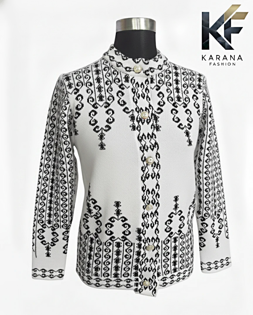 Picture of premium quality free size short cardigan Button-Down Knit Sweater For ladies