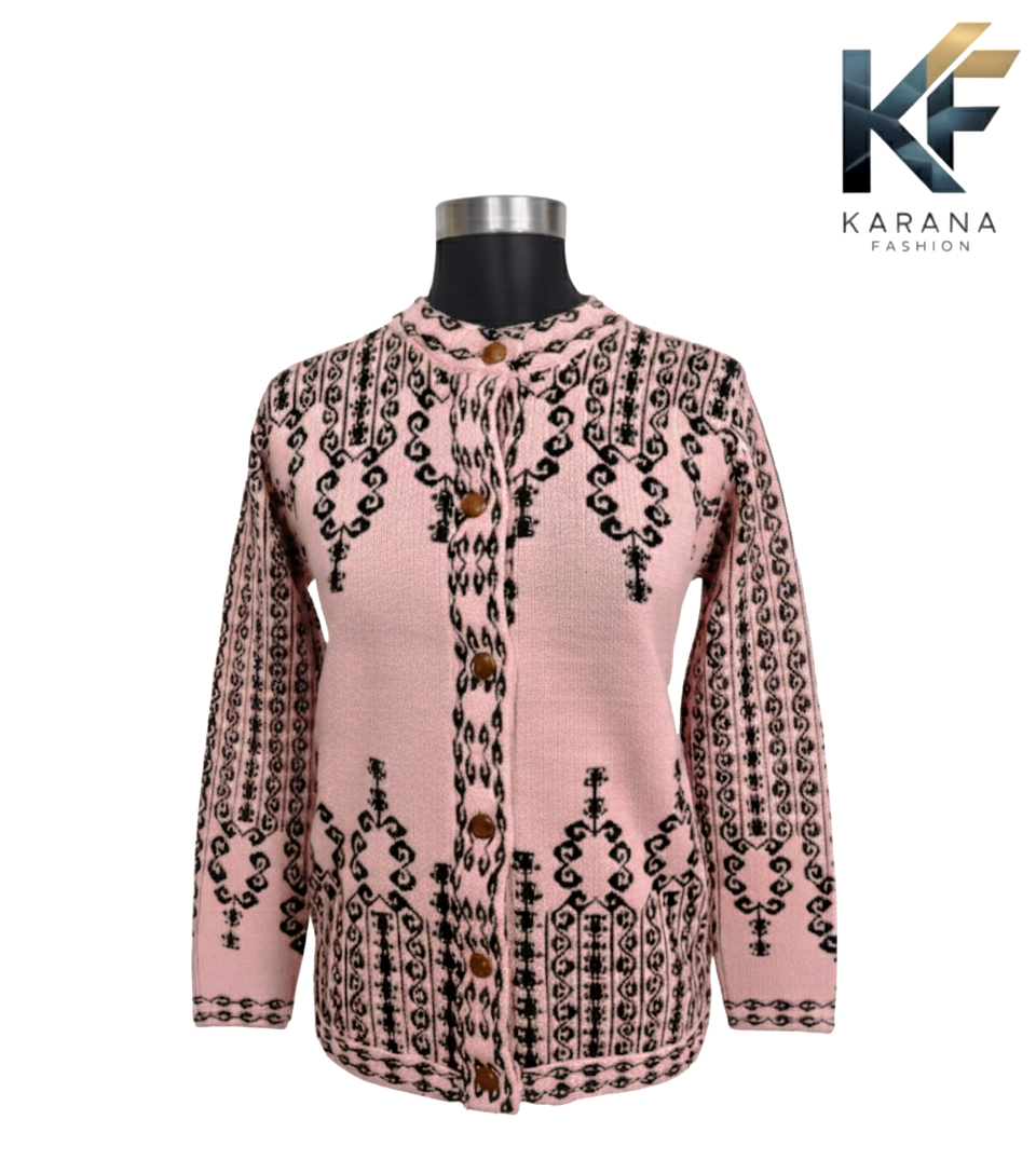 Picture of premium quality free size short cardigan Button-Down Knit Sweater For ladies