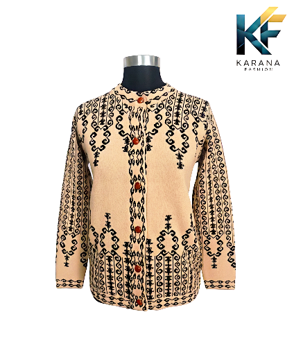 Picture of premium quality free size short cardigan Button-Down Knit Sweater For ladies