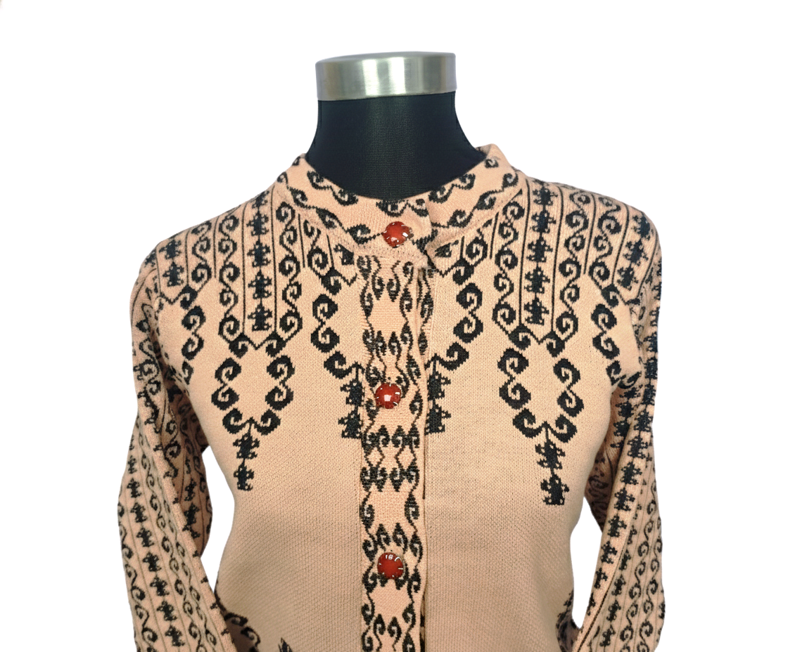 Picture of premium quality free size short cardigan Button-Down Knit Sweater For ladies