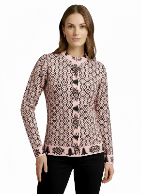 Picture of premium quality free size short cardigan Button-Down Knit Sweater For ladies