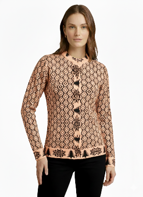 Picture of premium quality free size short cardigan Button-Down Knit Sweater For ladies