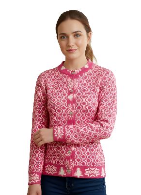 Picture of premium quality free size short cardigan Button-Down Knit Sweater For ladies