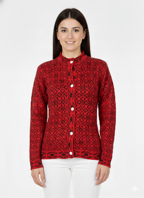 Picture of premium quality free size short cardigan Button-Down Knit Sweater For ladies