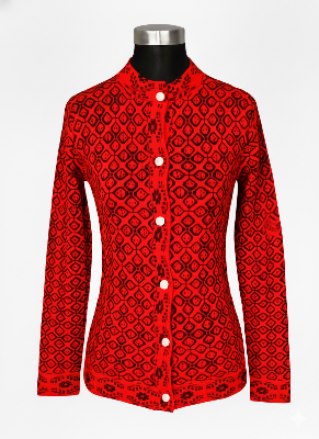 Picture of premium quality free size short cardigan Button-Down Knit Sweater For ladies
