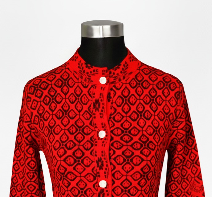 Picture of premium quality free size short cardigan Button-Down Knit Sweater For ladies