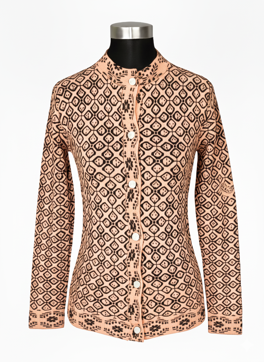 Picture of premium quality free size short cardigan Button-Down Knit Sweater For ladies