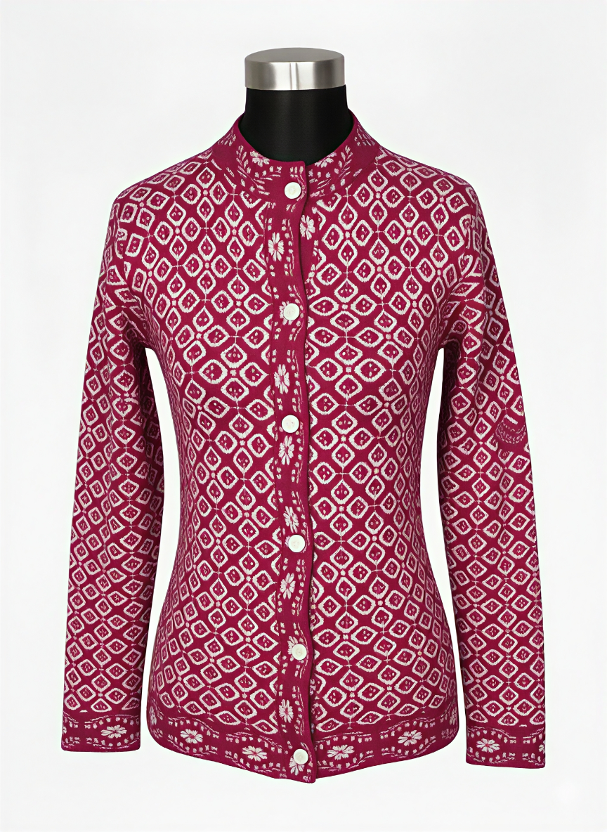 Picture of premium quality free size short cardigan Button-Down Knit Sweater For ladies