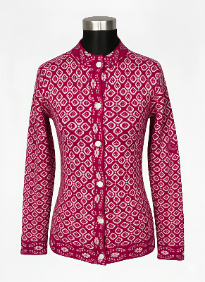 Picture of premium quality free size short cardigan Button-Down Knit Sweater For ladies