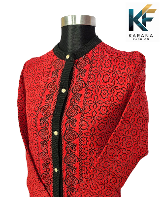 Picture of premium quality free size short cardigan Button-Down Knit Sweater For ladies