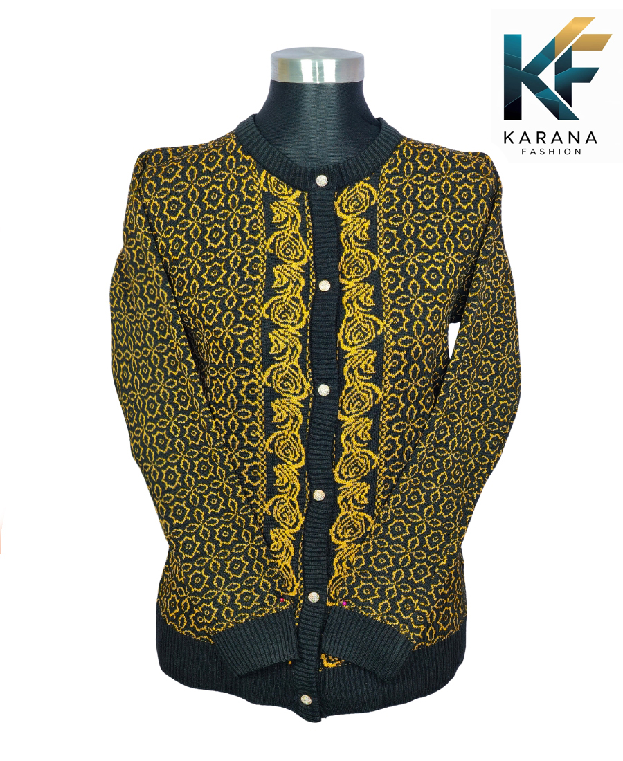 Picture of premium quality free size short cardigan Button-Down Knit Sweater For ladies