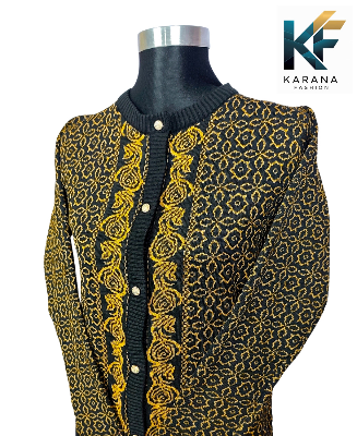 Picture of premium quality free size short cardigan Button-Down Knit Sweater For ladies