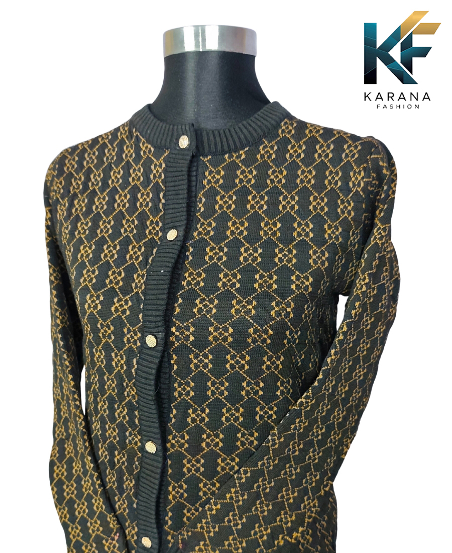 Picture of premium quality free size short cardigan Button-Down Knit Sweater For ladies