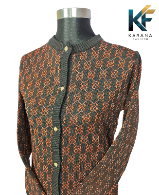 Picture of premium quality free size short cardigan Button-Down Knit Sweater For ladies