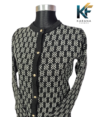 Picture of premium quality free size short cardigan Button-Down Knit Sweater For ladies