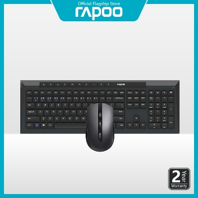Picture of Rapoo 8210M Multi-mode Wireless Keyboard & Mouse Combo Switch between Bluetooth 3.0, 4.0 and 2.4G 1600DPI optical mouse Up to 12 months battery life
