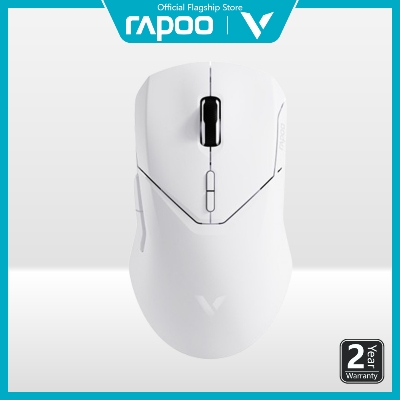 Picture of Rapoo VT9PRO Lightweight Dual Mode Wireless Gaming Mouse - White - Wired/Wireless Mode - PAW3398 - 650 IPS - 68g weight -  800mAh Battery - type-c port connectivity