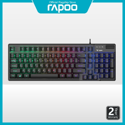 Picture of Rapoo V50S-98 Backlit Gaming Keyboard -  19-key conflict-free design for smooth gaming - Switchable arrow keys and WASD for flexible control - Dedicated volume wheel and Fn multimedia hotkeys - Spill-resistant with adjustable backlight and Windows lock