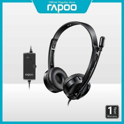 Picture of Rapoo H120 Wired Stereo Headset 3.5mm audio port Volume control Microphone noise reduction