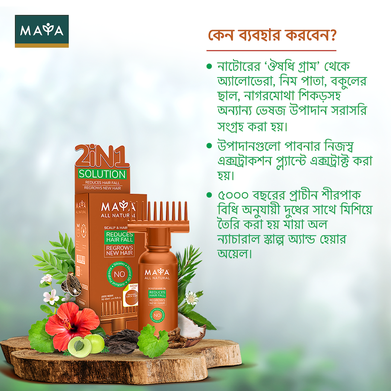 Picture of Maya All Natural Scalp and Hair Oil - 100ml