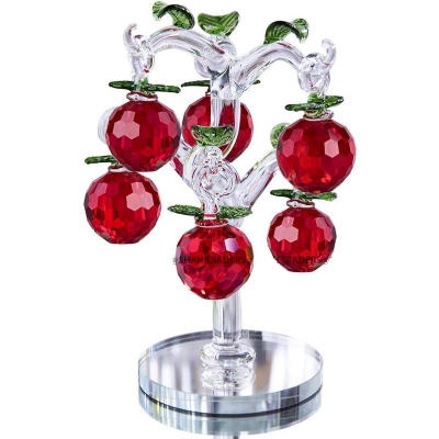 Picture of Crystal Apple Tree Artificial Tree Crystal Ornaments Decor for Home Living Room Office Bar Desk Party Wedding Decoration Birthday Festival