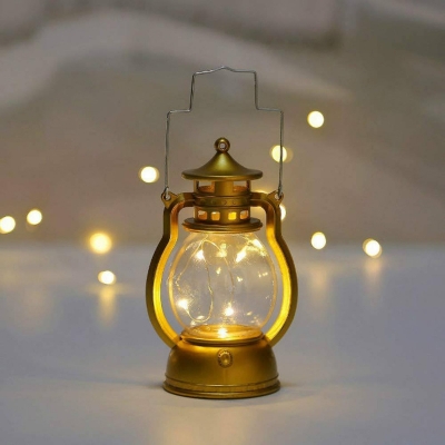 Picture of Retro oil lamp energy-saving holiday desktop hang bar night light festival decorative led small home party retro lantern - table lamp