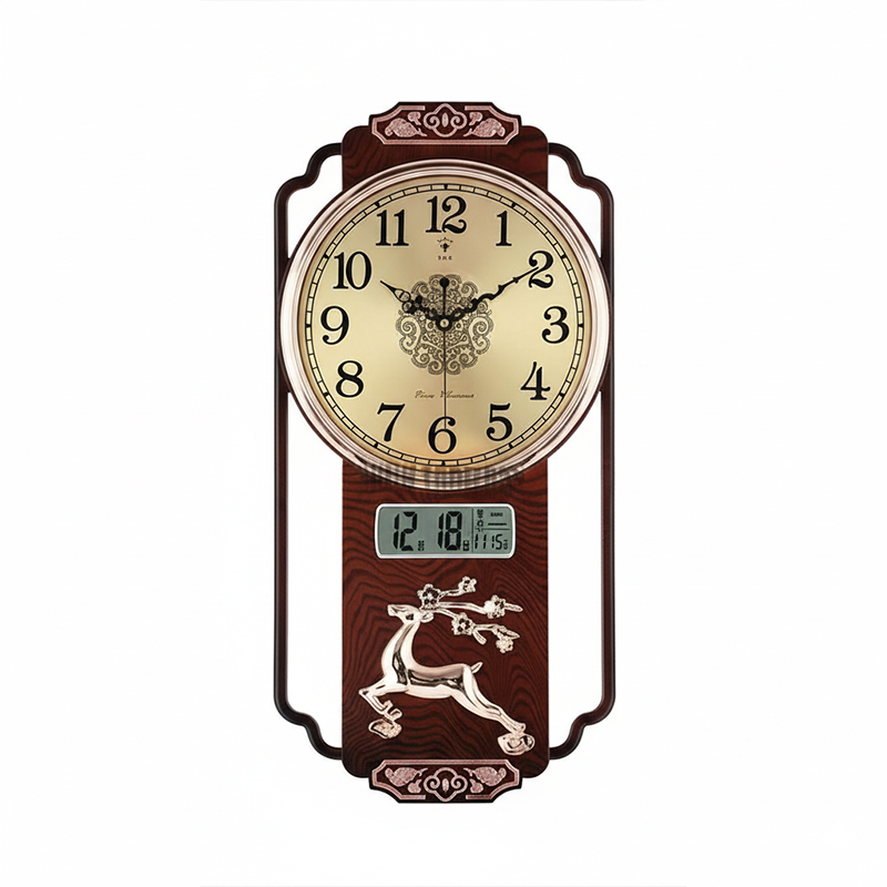 Picture of New Style Wall Clock Living Room Home Calendar Light Luxury Fashion Hanging Wall  Style Atmospheric Clock Wall Watch