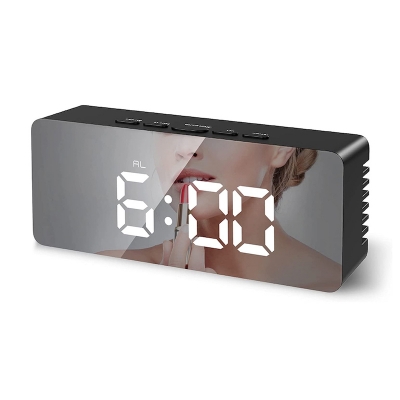Picture of Upgrade Your Wake-Up Routine with the LED Digital Temperature Mirror Alarm Clock: Featuring a Stylishly Sleek Design and Crystal-Clear  Display