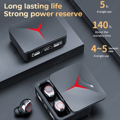 Picture of Premium Quality TWS M90 Pro Bluetooth 5.3 Earphones Wireless Headphones HIFI Stereo Sound Touch Control Gaming Headsets Noise Reduction With Mic