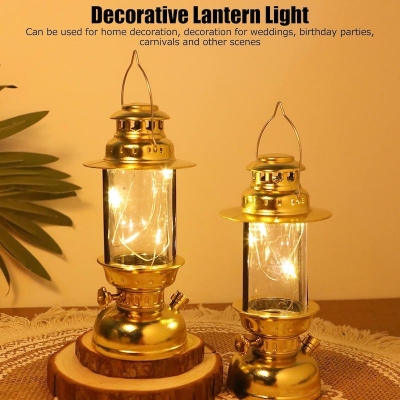 Picture of Retro Electronic Candle Light Nordic Lantern Night Light Creative Table Lamp Christmas Halloween Scene Decorations Bedroom Decor