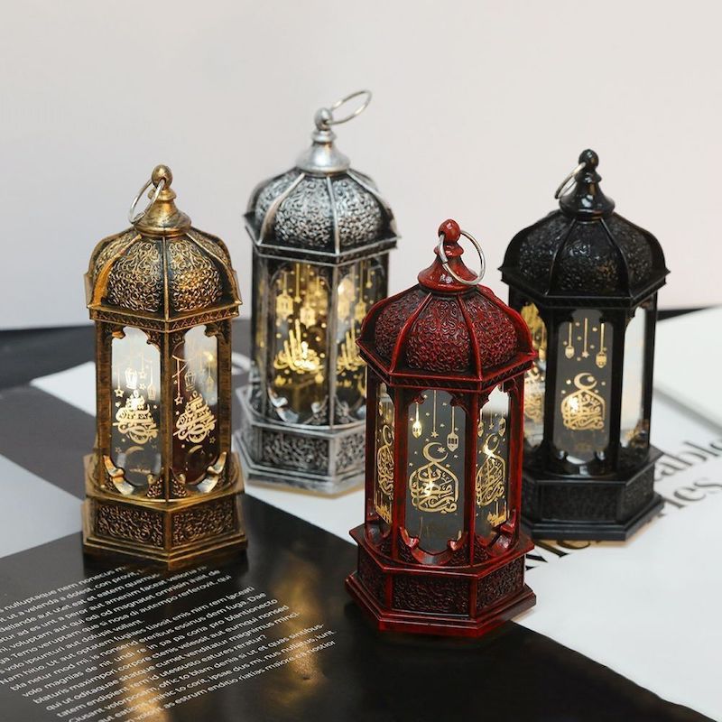 Picture of Retro LED Lamp Ramadan Electronic Light Ramadan Ornament Night Light Party Decor Ramadan Light Eid Al Adha Gift 1Pcs
