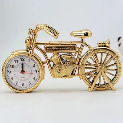 Picture of Electric Bicycle Model Alarm Clock Creative Retro Bicycle Alarm Clock Clock Decoration Children′s Gift Alarm Clock Bedside Clock