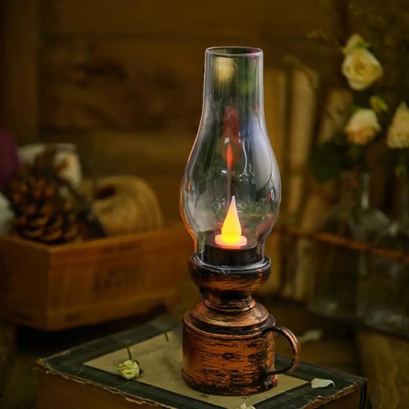 Picture of Practical LED Candle Nostalgia Shooting Props Lightweight 80s Retro LED Decorative Candle