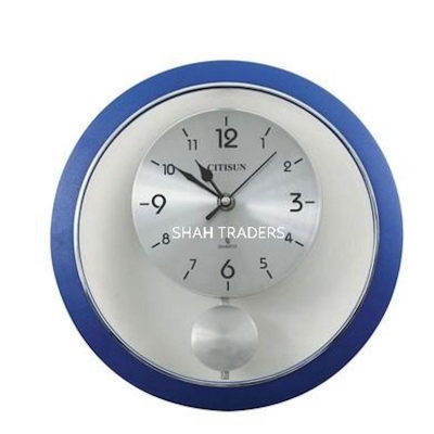 Picture of Moving pendulum  Round Wall Clock - Blue  - C9P Watch