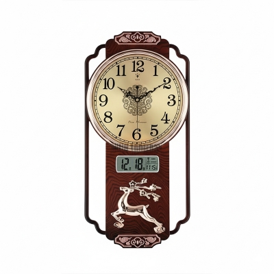 Picture of New Style Wall Clock Living Room Home Calendar Light Luxury Fashion Hanging Wall  Style Atmospheric Clock Wall Watch