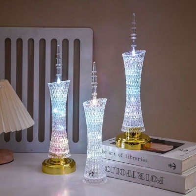 Picture of Canton Tower Small Waist LED Night Light Handicraft Ornaments 6.5 x 19cm(Colorful Light)