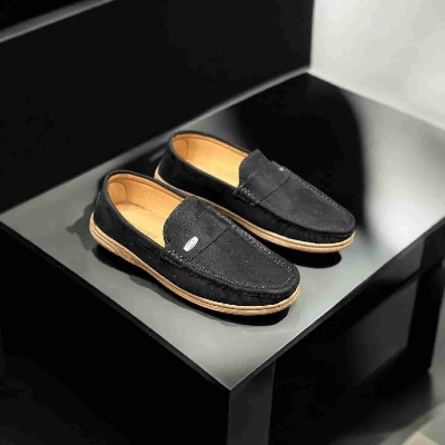 Picture of Black Color Super Premium Loffer For Men By uniquefootwear(L- 249)