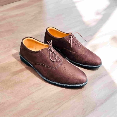 Picture of Chocolate Color Super Premium Derby Shoes (L-255)