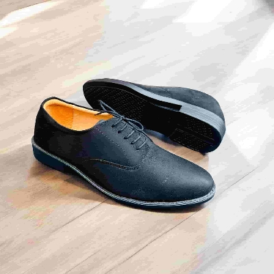 Picture of Black Color Super Premium Derby Shoes (L-256)