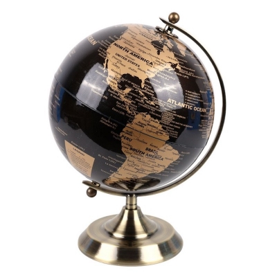 Picture of Geographic globe, PVC, Black, 20cm