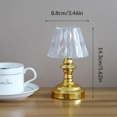 Picture of LED Golden Pillar Crystal Table Lamp