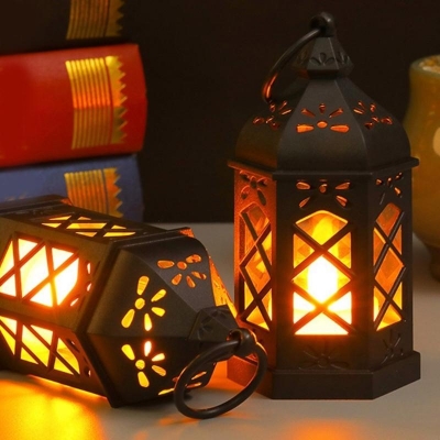 Picture of Antique LED Lantern – Flameless, Smokeless Acrylic Lamp for Home Decor, Ramadan, Eid Party & Gift Use