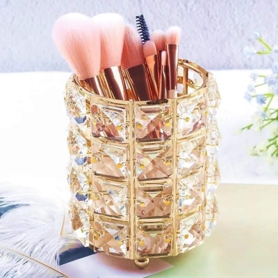 Picture of Crystal Makeup Brush Holder – Elegant Cosmetic Organizer & Gift Idea for Eid, Christmas, Birthday & Anniversary