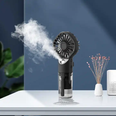 Picture of Portable Hand Held Water Spray USB Cooling Fan - Multi-color